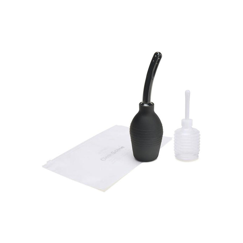 CleanScene 4 Piece Medical Grade Douche Set with Soft Nozzle - 310ml Capacity with Free Travel Douche Included