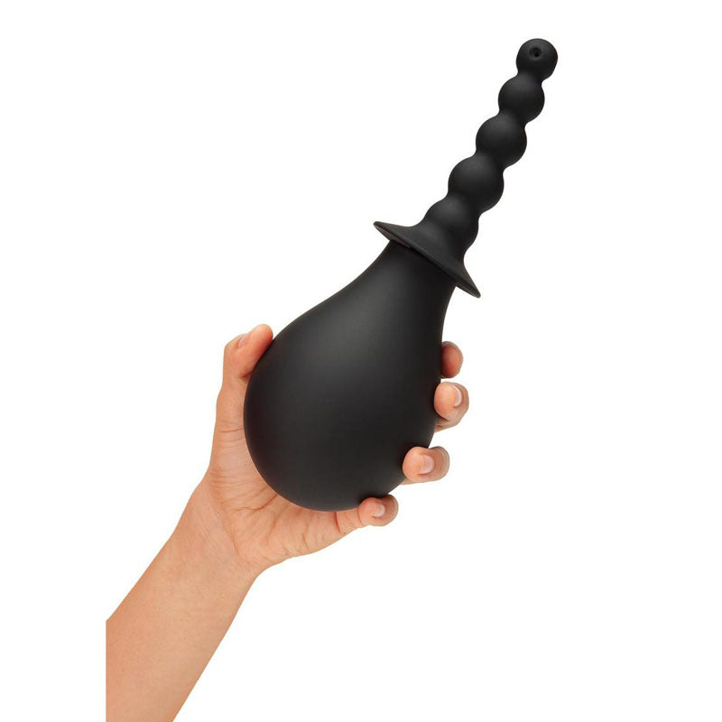 CleanScene 4 Piece Soft Squeeze Beaded Anal Douche Set with Flared Base - 250ml Capacity with Free Travel Douche Included