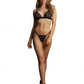 LINGERIE LE DESIR Magic Lace Velvet Lingerie Set Black One Size