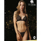 LINGERIE LE DESIR Magic Lace Velvet Lingerie Set Black One Size