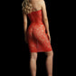 LINGERIE LE DESIR Star Rhinestone Dress Red One Size