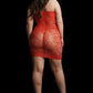 LINGERIE LE DESIR Star Rhinestone Dress Red Plus Size