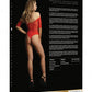 LINGERIE LE DESIR Presents Rhinestone Off Shldr Body Red One Size
