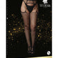 LINGERIE LE DESIR Celebrate Suspender Pantyhose Black Plus Size