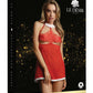 LINGERIE LE DESIR Merry Babydoll Red One Size