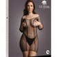 Le Desir Lingerie Duo Net Sleeved Mini Dress Black Size OSX