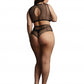 Le Desir Collection Duo Net Key-Hole Bra Set Size OSX
