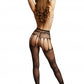 Le Desir Collection Crotchless Cut-Out Pantyhose Black Size OS