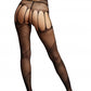 Le Desir Collection Crotchless Cut-Out Pantyhose Black Size OS