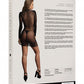 Le Desir Collection Long Sleeve Fishnet Dress Black Size OS