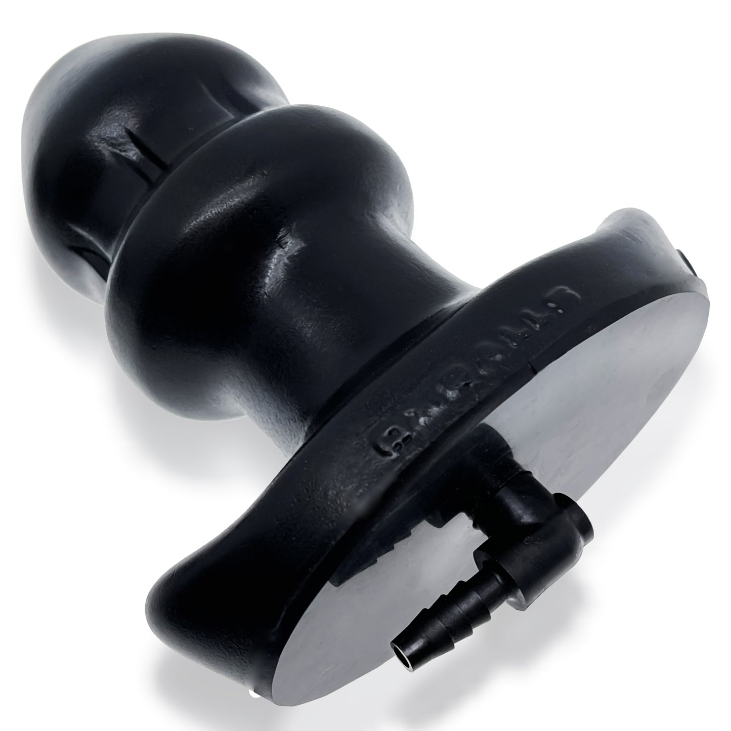 OxBalls Drain O Flow Thru Buttplug Black