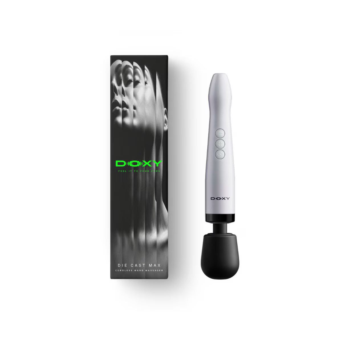 Doxy Die Cast Max Cordless Massage Wand Vibrator - White