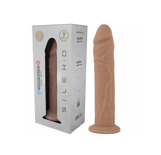 Adrien Lastic Silexd 9" Model 2 Liquid Silicone Dong Dildo Flesh