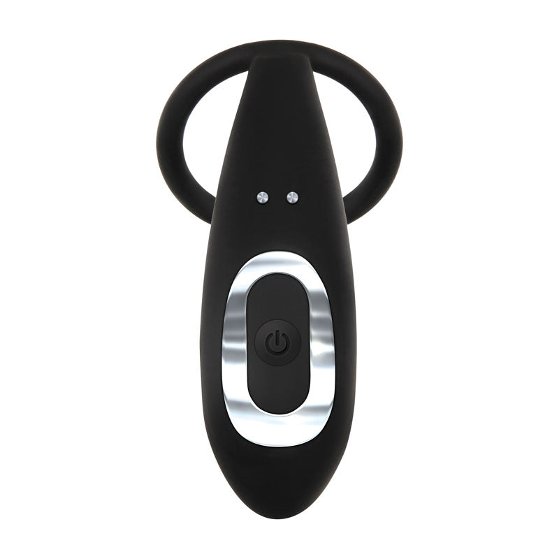 Adam & Eve Adam's Rechargeable Prostate Pleaser & C-Ring - Black Anal Plug with Cock Ring