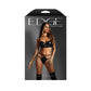 Fantasy Lingerie EDGE Wetlook Quilted Longline Bra & Panty - Size S/M or M/L