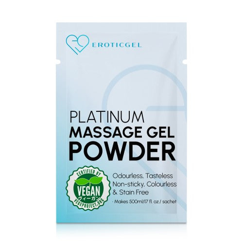 Eroticgel | Platinum Massage Gel Powder 5g Sachet - Makes 500ml Gel