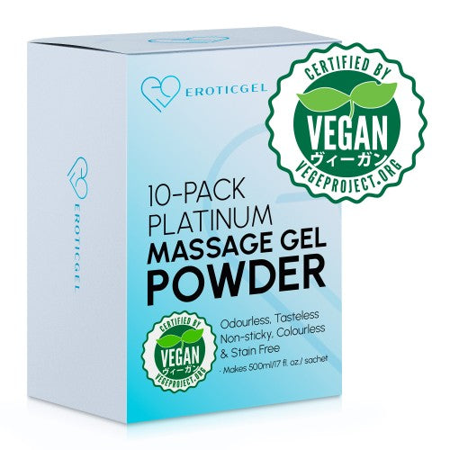 Eroticgel | Platinum Massage Gel Powder 10x5g Sachets - 10 Pack