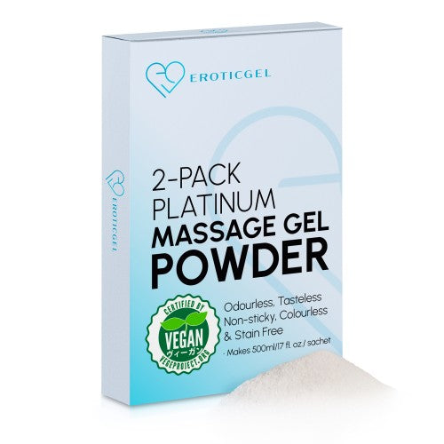 Eroticgel | Platinum Massage Gel Powder 2x5g Sachets - 2 Pack