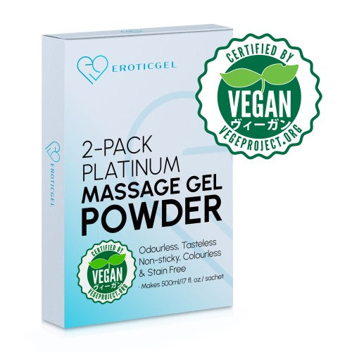 Eroticgel | Platinum Massage Gel Powder 2x5g Sachets - 2 Pack
