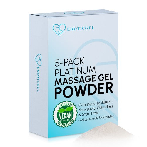 Eroticgel | Platinum Massage Gel Powder 5x5g Sachets - 5 Pack