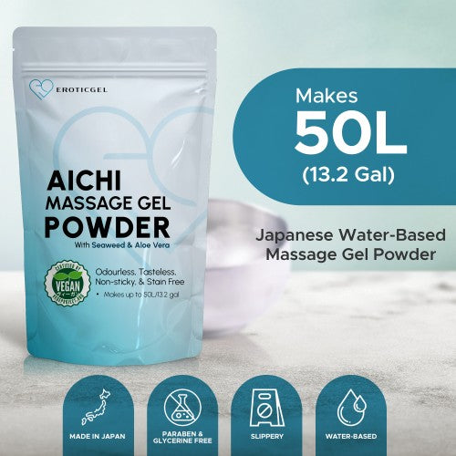 Eroticgel | Nuru Vegan Massage Gel Powder AICHI 500g - Makes 50 Litres
