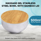 Eroticgel | Nuru Bamboo Massage Bowl Shaker with Bamboo Lid 500ml