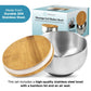 Eroticgel | Nuru Bamboo Massage Bowl Shaker with Bamboo Lid 500ml