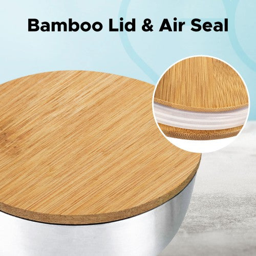 Eroticgel | Nuru Bamboo Massage Bowl Shaker with Bamboo Lid 500ml