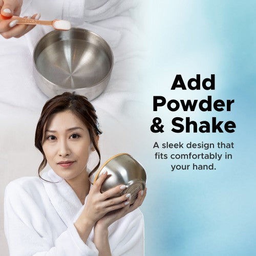 Eroticgel | Nuru Bamboo Massage Bowl Shaker with Bamboo Lid 500ml