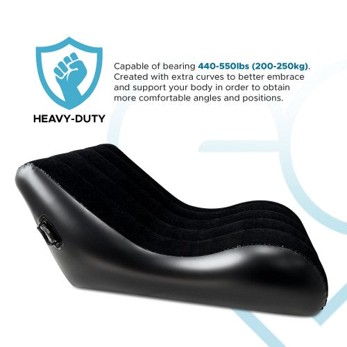 Eroticgel Inflatable Love Sofa - Black