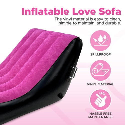 Eroticgel Inflatable Love Sofa - Pink