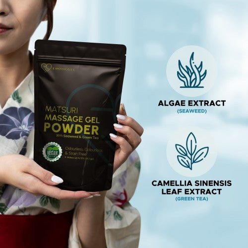 Eroticgel | Nuru Vegan Massage Gel Powder MATSURI 500g - Makes 50 Litres