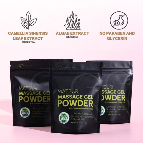 Eroticgel | Massage Gel Powder Resealable Sachet 50g - Matsuri