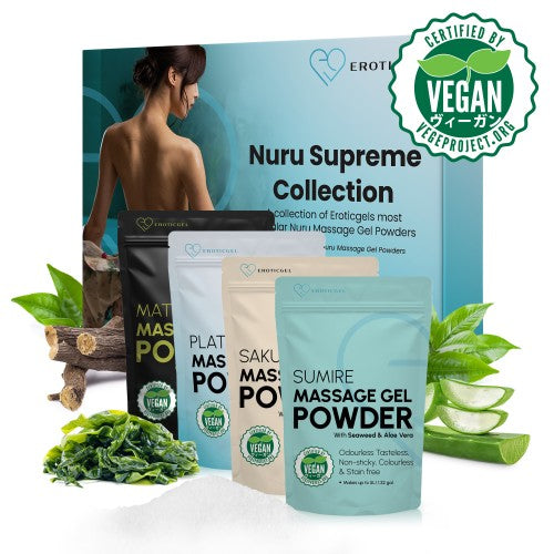 Eroticgel | Nuru Supreme Collection Massage Powder 4x50g - 200g - 4 Pack
