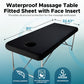 Eroticgel Black Waterproof Massage Table Fitted Sheet with Face Hole 83 x 203cm