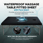 Eroticgel Black Waterproof Massage Table Fitted Sheet with Face Hole 83 x 203cm