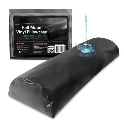 Eroticgel Half Moon Vinyl Waterproof Pillowcase - 118cm x 33cm x 17cm