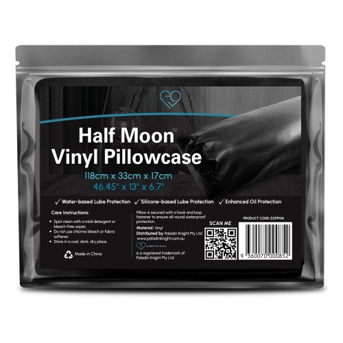 Eroticgel Half Moon Vinyl Waterproof Pillowcase - 118cm x 33cm x 17cm
