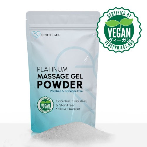 Eroticgel | Nuru Vegan Massage Gel Powder PLATINUM 500g - Makes 50 Litres