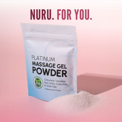 Eroticgel | Massage Gel Powder Resealable Sachet 50g - Platinum