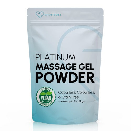 Eroticgel | Massage Gel Powder Resealable Sachet 50g - Platinum
