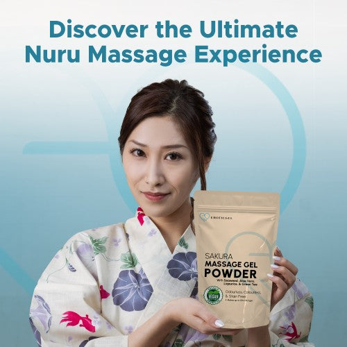 Eroticgel | Nuru Vegan Massage Gel Powder SAKURA 500g - Makes 50 Litres