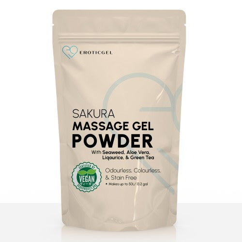 Eroticgel | Nuru Vegan Massage Gel Powder SAKURA 500g - Makes 50 Litres