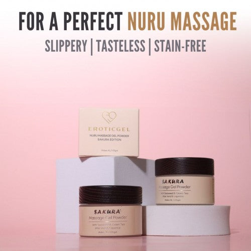 Eroticgel | Nuru Massage Powder - Sakura Version Made in Japan 40g - Makes 4 Litres