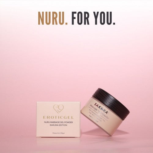 Eroticgel | Nuru Massage Powder - Sakura Version Made in Japan 40g - Makes 4 Litres