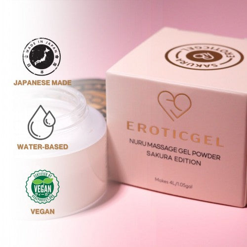 Eroticgel | Nuru Massage Powder - Sakura Version Made in Japan 40g - Makes 4 Litres