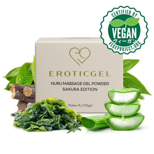 Eroticgel | Nuru Massage Powder - Sakura Version Made in Japan 40g - Makes 4 Litres