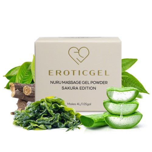 Eroticgel | Nuru Massage Powder - Sakura Version Made in Japan 40g - Makes 4 Litres