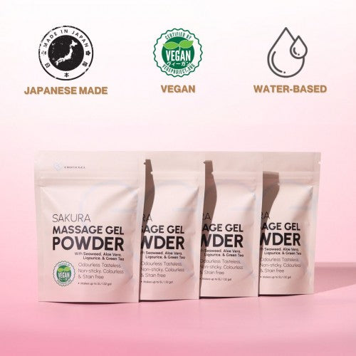 Eroticgel | Massage Gel Powder Resealable Sachet 50g - Sakura