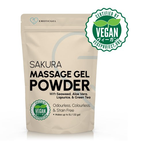 Eroticgel | Massage Gel Powder Resealable Sachet 50g - Sakura